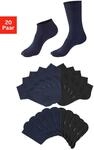 H.I.S Basicsocken Packung, 20 Paar tlg. zwei L&auml;ngen im Kombi Pack
