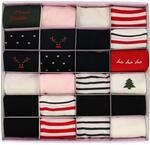 Socken HUDSON "Socke Christmas Calendar", Damen, Gr. 39-42, bunt (sortiment 9990),