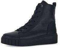 Schn&uuml;rboots GABOR "Davos", Damen, Gr. 35, schwarz, Glattleder, unifarben, Schuhe