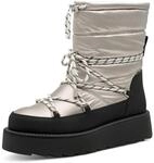 Winterboots TAMARIS, Damen, Gr. 37, schwarz, silberfarben, Lederimitat, Textil,