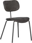 WOOOD Esszimmerstuhl "Link mit Chenille-Rippenbezug und Metallgestell 44x 52x...