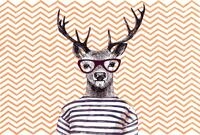 Architects Paper Fototapete "Atelier 47 Modern Deer 3" abstrakt glatt Vlies,...