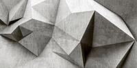 Fototapete LIVING WALLS "Walls by Patel Boulder 1", grau, B:5m L:2,5m, Vlies,