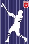 living walls Fototapete "ARTist Baseball" Vlies, Wand, Schr&auml;ge