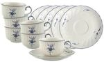 Villeroy & Boch Tasse "Teetassen mit Untertassen Vieux Luxembourg 150 ml 6er Set