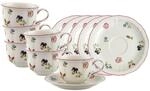 Villeroy & Boch Tasse "Teetassen mit Untertassen Petite Fleur 130 ml 6er Set bunt"