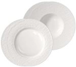 Geschirr-Set VILLEROY & BOCH "Teller-Set Manufacture Ice 4er Set wei&szlig;", wei&szlig;, 4,