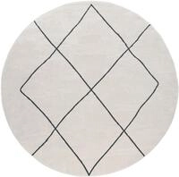 Paco Home Teppich "Haral 787" rund 9 mm H&ouml;he Kurzflor, Scandi Design, Rauten Motiv