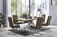 Home affaire Esstisch "Tristan natur" mit echter Baumkante
