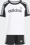 Trainingsanzug ADIDAS ORIGINALS "SPRINTER SET MIT UND", Jungen, Gr. 116, wei&szlig;,