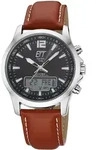 Funkchronograph ETT "Professional World Timer", braun (braun, schwarz),...