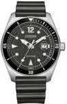 Solaruhr CITIZEN "Eco-Drive Day Date", schwarz, silberfarben, Armbanduhren, Herren,