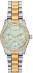 Quarzuhr MICHAEL KORS "Lexington", edelstahlfarben, gelbgoldfarben, Armbanduhren,