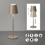 EASY BY FHL Au&szlig;en-Tischleuchte "Viletto", grau (grau, braun), 1, &Oslash; 11cm H:...