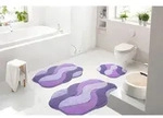 Badematte GRUND Gr. 2, lila (flieder), rund (60cm x 60cm ), 1 Stk., Badematten,