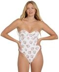 Badeanzug BILLABONG "Sandy Shells Hailey One-Piece", Damen, Gr. L, wei&szlig;,