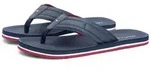 Zehentrenner TOMMY HILFIGER "HILFIGER PADDED BEACH SANDAL", Herren, Gr. 39, blau