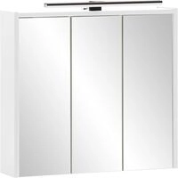 Spiegelschrank SCHILDMEYER "Katta, Breite 65 cm, 3-t&uuml;rig", wei&szlig; (mattwei&szlig;), B:65cm