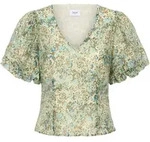 Kurzarmbluse SAINT TROPEZ "Kurzarm-Bluse RainieSZ", Damen, Gr. M, blau...