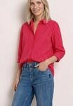 Langarmbluse STREET ONE, Damen, Gr. 34, salsa rot, Web, 100% Baumwolle, gestreift,