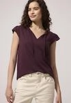 V-Shirt STREET ONE STUDIO, Damen, Gr. 34, very berry, Web, 50% Modal, 50% Baumwolle,