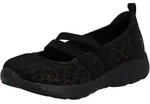 Ballerina RIEKER, Damen, Gr. 36, schwarz, Textil, Schuhe Ballerina, Slipper,