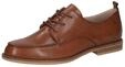 Schn&uuml;rschuh CAPRICE "Caprice Halbschuhe Nappaleder", Damen, Gr. 36, braun (cognac),