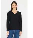 Strickpullover CECIL, Damen, Gr. S (38), schwarz, Web, 59% Baumwolle, 40%...