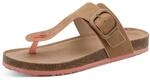 Tamaris Zehentrenner Schlupfschuh, Flats, Bequemschuh, Hausschuh mit T-Logo