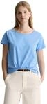 T-Shirt MARC O'POLO DENIM "aus Basic Single Jersey", Damen, Gr. XXS, blau...
