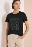 Kurzarmshirt CECIL, Damen, Gr. L (42), palm breeze gr&uuml;n, Jersey, Obermaterial: 100%