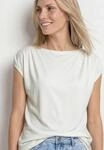 T-Shirt STREET ONE, Damen, Gr. 34, sanftes wei&szlig;, Web, 50% Baumwolle, 50% Modal,