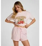 Pyjama HUNKEM&Ouml;LLER "Short Poplin", Damen, Gr. S, rosa, 100% Baumwolle,...