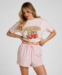 Pyjama HUNKEM&Ouml;LLER "Short Poplin", Damen, Gr. S, rosa, 100% Baumwolle,...