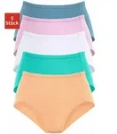 Taillenslip, Damen, Gr. 36, bunt (apricot, mint, wei&szlig;, flieder, hellblau), Piqu&eacute;,