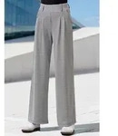 Schlupfhose LASCANA "extra Weit mit Bundfalten", Damen, Gr. 36/38, N-Gr, blau