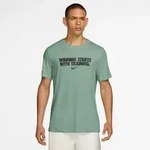 T-Shirt NIKE "Nike Men's Dri-FIT T-Shirt", Herren, Gr. XXL, steam, dk smo,
