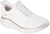 Slip-On Sneaker SKECHERS "BOBS SQUAD CHAOS-CURRENT MUSE", Damen, Gr. 43, wei&szlig;,