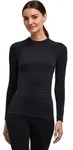 Langarmshirt FALKE "FALKE Langarmshirt", Damen, Gr. S, schwarz (schwarz (3000)),