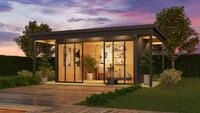 LASITA MAJA Gartenhaus "DOMEO 4 LOGGIA" in verschiedenen Farben