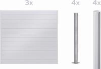 Alberts Dichtzaun "Palitio, Profilh&ouml;he 150 mm" Aluminium, verschiedene Dekore...