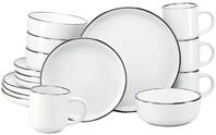 CreaTable Kombiservice "Nordic Festive, Service 16-tlg." Minimalistisches Design,
