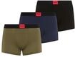 HUGO Underwear Trunk Set, 3 Stk. mit kontrastfarbenen Logobadge