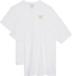 T-Shirt CALVIN KLEIN "2 Pack SS STRETCH COTTON SLIM TEE", Jungen, Gr. XL, hellwei&szlig;,