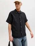 Kurzarmhemd JACK & JONES "JORNANTUCKET DOUBLE CLOTH SHIRT SS EA26", Herren, Gr. M,