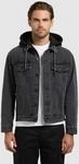 Jeansjacke KHUJO "JOKIN", Herren, Gr. XXL, schwarz, Denim/Jeans, 100% Baumwolle,