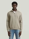 Longpullover G-STAR "Premium Core Half Zip Sweater", Herren, Gr. XS, beige...