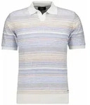 Rundhalspullover RAGMAN, Herren, Gr. 58, blau gestreift, 978, Feinstrick, 100%