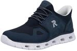 Slip-On Sneaker RIEKER "Ready2GO", Herren, Gr. 41, blau (dunkelblau), Lederimitat,