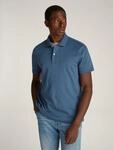 Poloshirt TOMMY HILFIGER "LIQUID COTTON REGULAR SEASONAL", Herren, Gr. M, blau